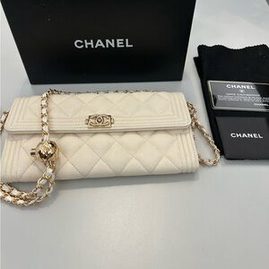 Chanel Caviar Boy Long Wallet
